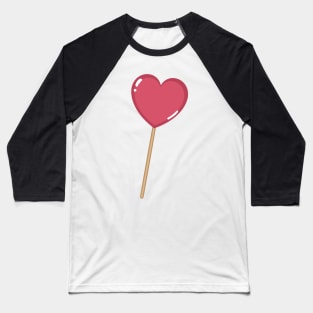 Heart shaped lollipop Baseball T-Shirt